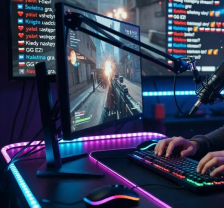 Interfejs gry zintegrowany z platformami streamingowymi