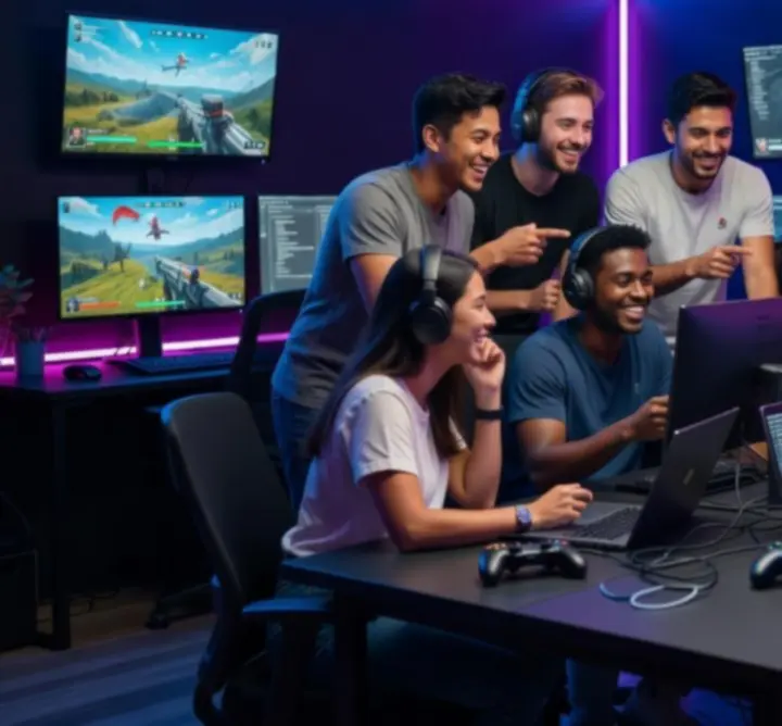 Zespół portalu ULTIMATE PLAY ZONE PL pracujący nad treściami o grach